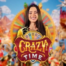 Logo of Crazy Time from Evolution at Royal Bet Casino