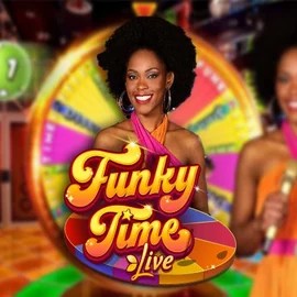Official Live Casino logo: Funky Time by Evolution at Royal Bet Casino