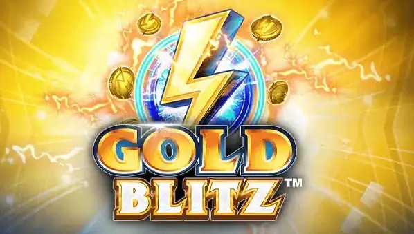 Gold Blitz slot logo by Fortune Factory Studios at Royal Bet Casino