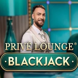 Privé Lounge Blackjack online game logo by Pragmatic Play on royalbetcasino.gr