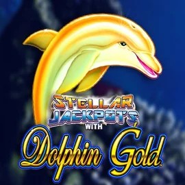 Dolphin Gold with Stellar Jackpots logo by Lightning Box Game at Royal Bet Casino